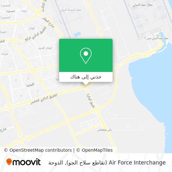 خريطة Air Force Interchange (تقاطع سلاح الجو)