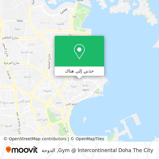 خريطة Gym @ Intercontinental Doha The City