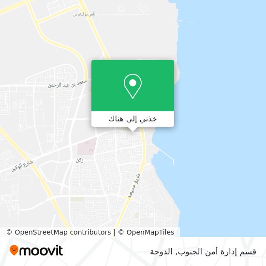 خريطة قسم إدارة أمن الجنوب