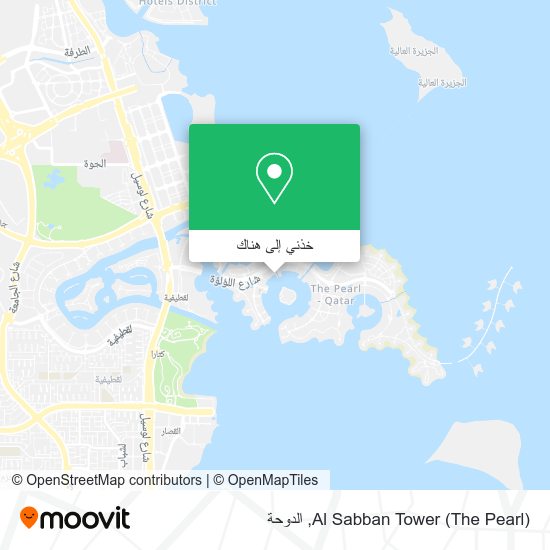 خريطة Al Sabban Tower  (The Pearl)