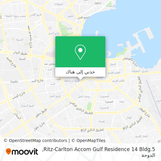 خريطة Ritz-Carlton Accom Gulf Residence 14 Bldg.5