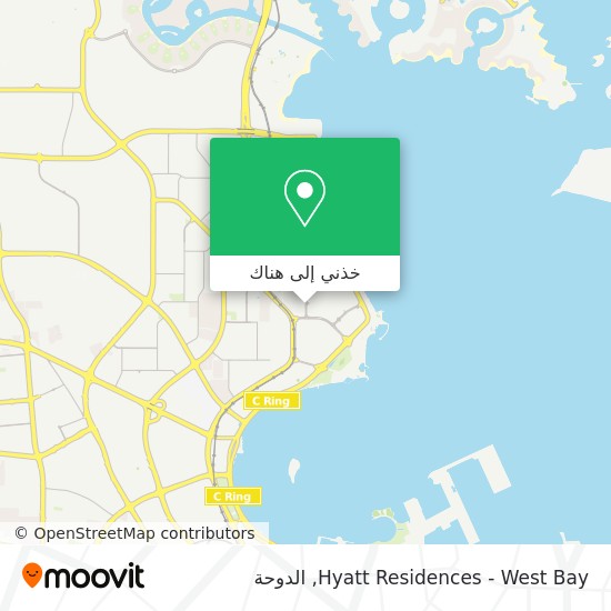 خريطة Hyatt Residences - West Bay