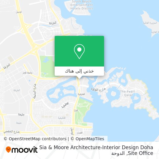 خريطة Sia & Moore Architecture-Interior Design Doha Site Office