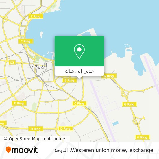 خريطة Westeren union money exchange