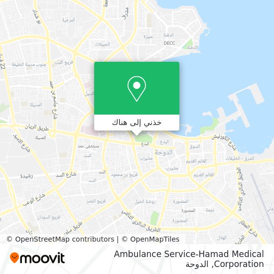 خريطة Ambulance Service-Hamad Medical Corporation