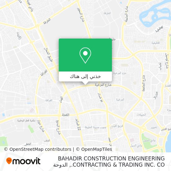 خريطة BAHADIR CONSTRUCTION ENGINEERING CONTRACTING & TRADING INC. CO.