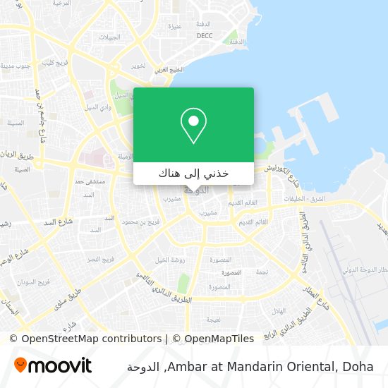 خريطة Ambar at Mandarin Oriental, Doha