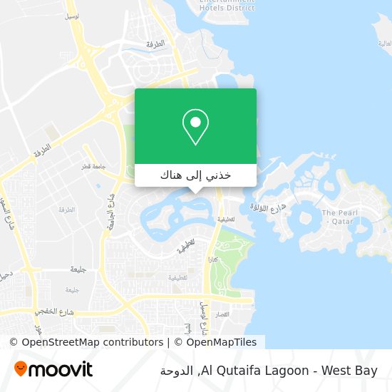 خريطة Al Qutaifa Lagoon - West Bay