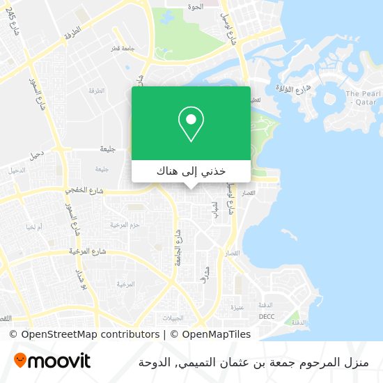 خريطة منزل المرحوم جمعة بن عثمان التميمي