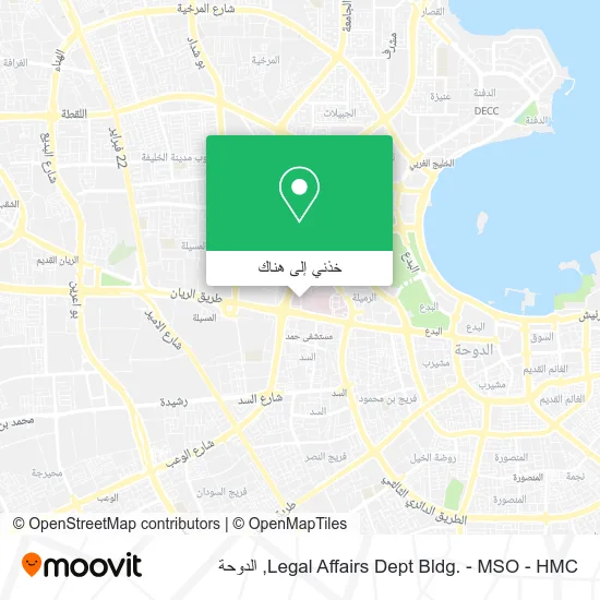 خريطة Legal Affairs Dept Bldg. - MSO - HMC