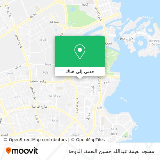 خريطة مسجد نعيمة عبدالله حسين النعمة