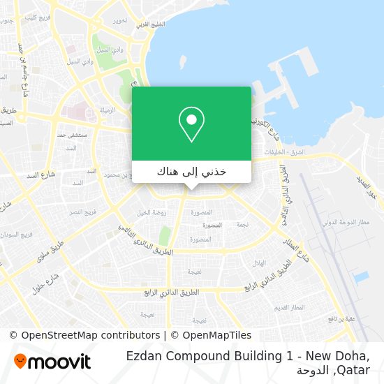 خريطة Ezdan Compound Building 1 - New Doha, Qatar