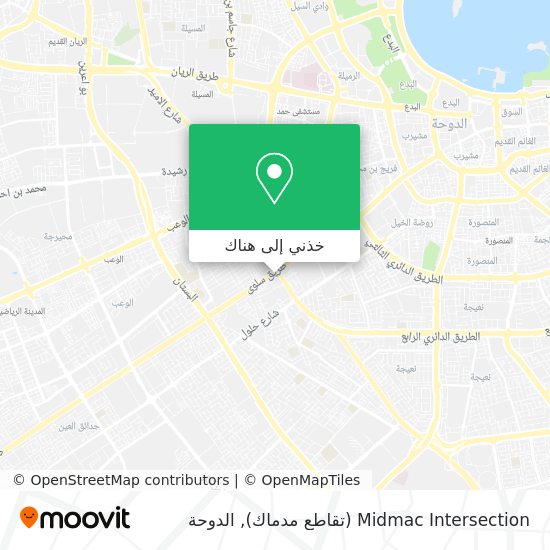 خريطة Midmac Intersection (تقاطع مدماك)