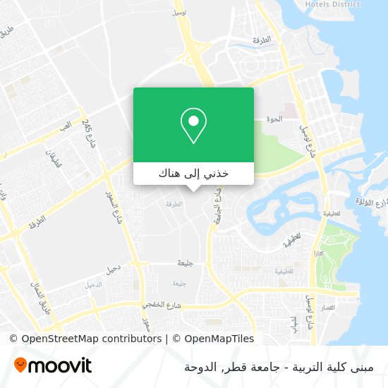 خريطة مبنى كلية التربية - جامعة قطر