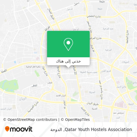 خريطة Qatar Youth Hostels Association