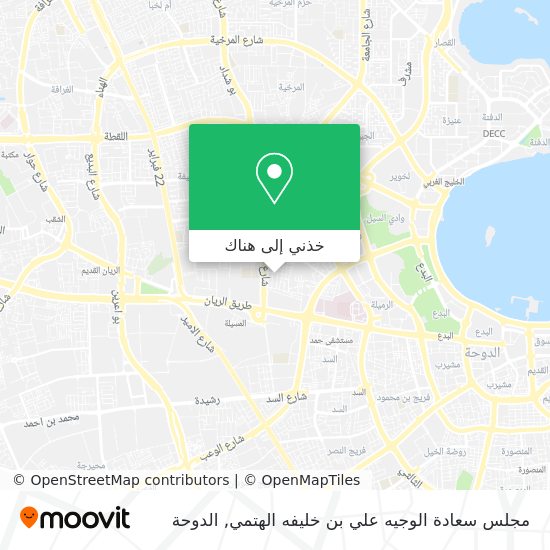 خريطة مجلس سعادة الوجيه علي بن خليفه الهتمي