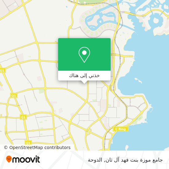 خريطة جامع موزة بنت فهد آل ثان