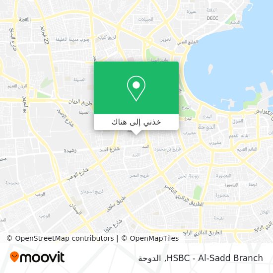 خريطة HSBC - Al-Sadd Branch