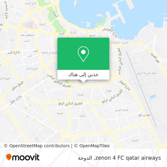 خريطة zenon 4 FC qatar airways
