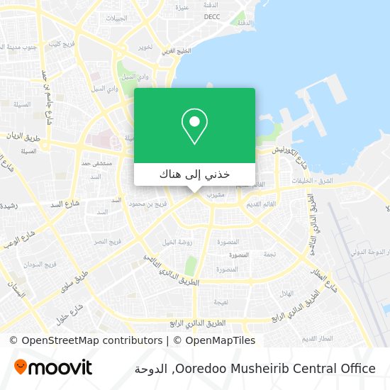 خريطة Ooredoo Musheirib Central Office