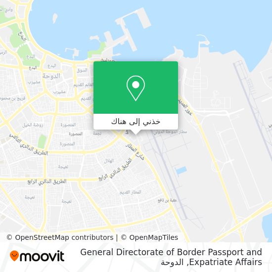 خريطة General Directorate of Border Passport and Expatriate Affairs