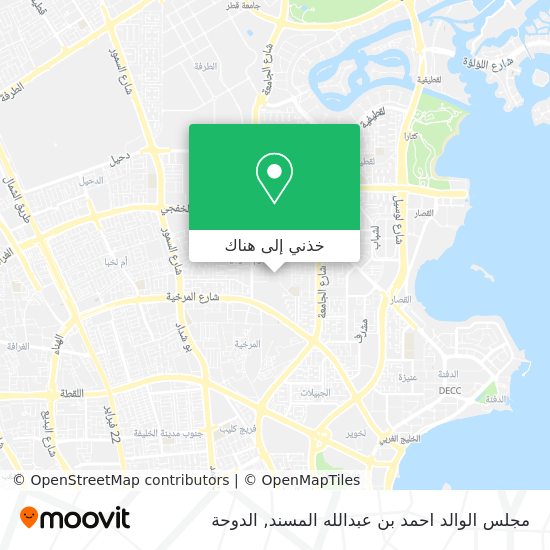 خريطة مجلس الوالد احمد بن عبدالله المسند