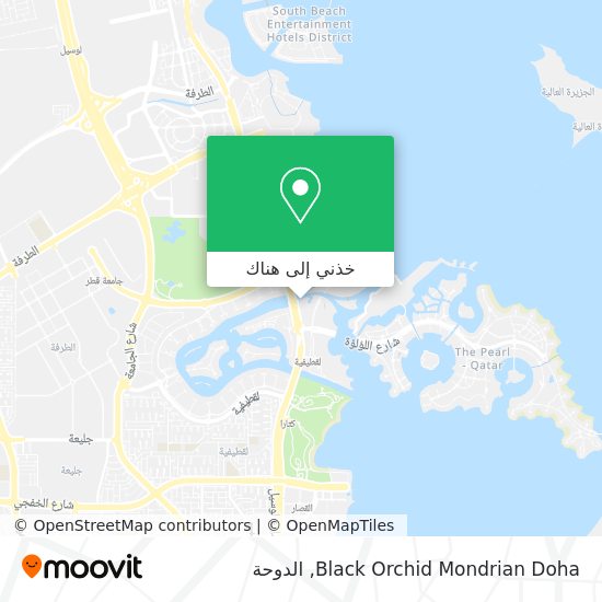 خريطة Black Orchid Mondrian Doha