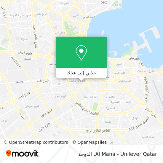 خريطة Al Mana - Unilever Qatar