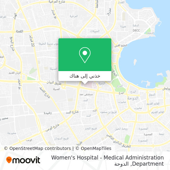 خريطة Women's Hospital - Medical Administration Department