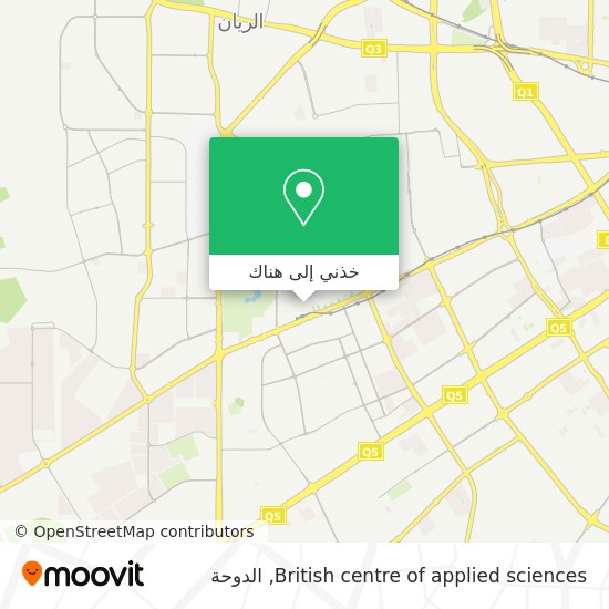 خريطة British centre of applied sciences