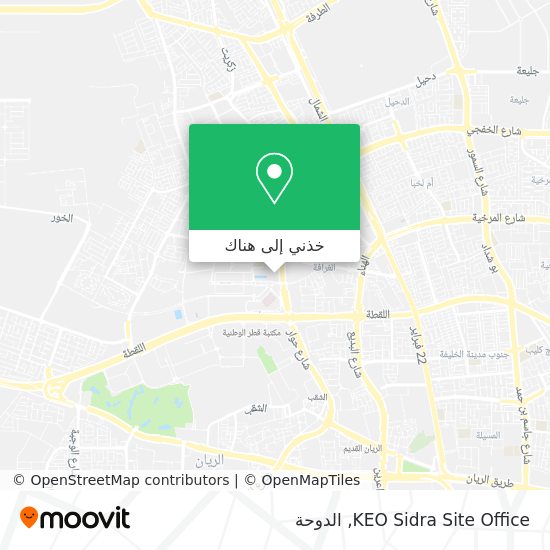 خريطة KEO Sidra Site Office