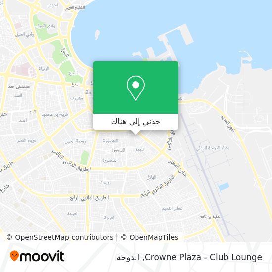 خريطة Crowne Plaza - Club Lounge