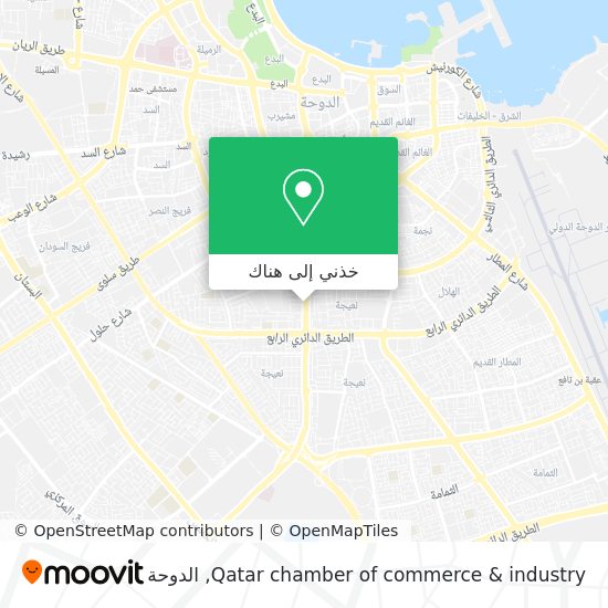 خريطة Qatar chamber of commerce & industry