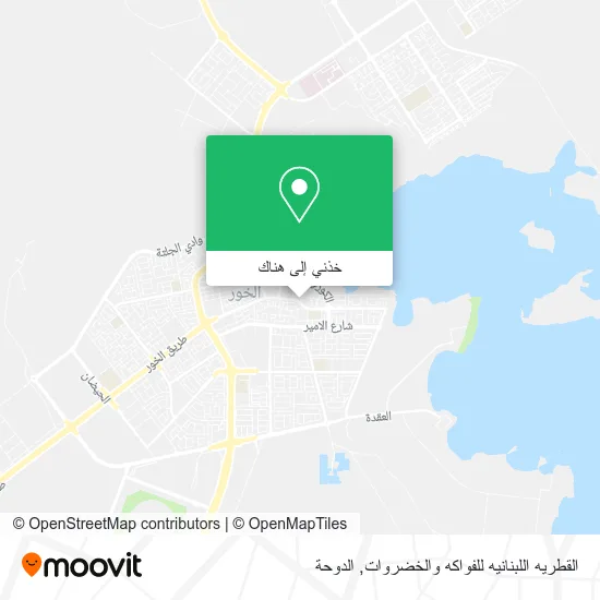 خريطة القطريه اللبنانيه للفواكه والخضروات