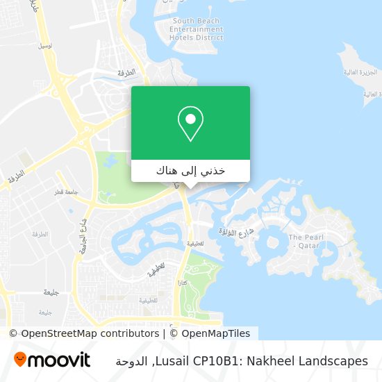 خريطة Lusail CP10B1: Nakheel Landscapes