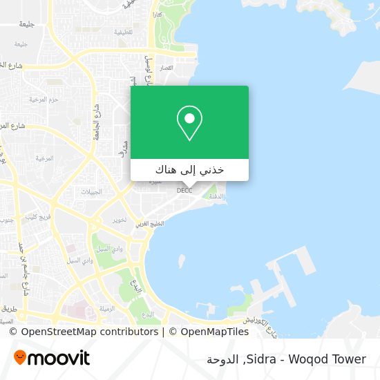 خريطة Sidra - Woqod Tower