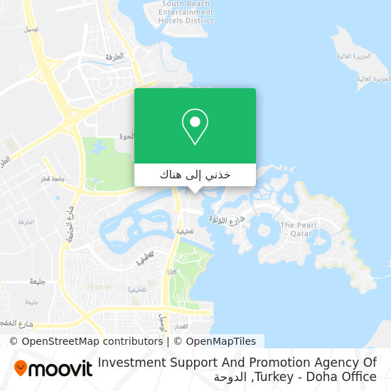 خريطة Investment Support And Promotion Agency Of Turkey - Doha Office