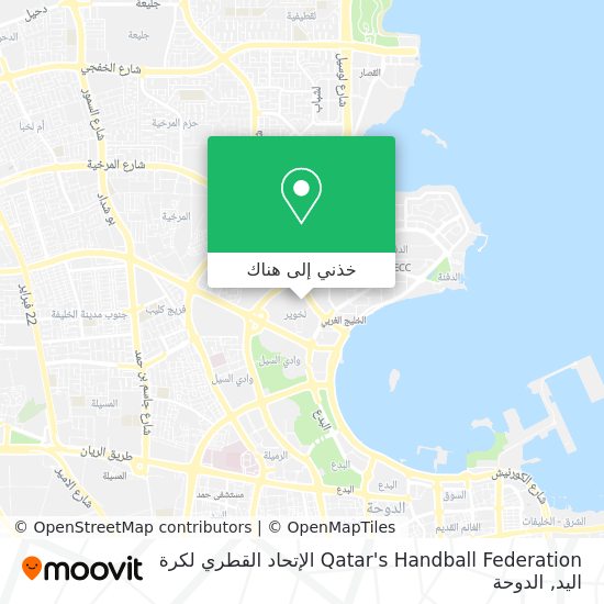 خريطة Qatar's Handball Federation الإتحاد القطري لكرة اليد