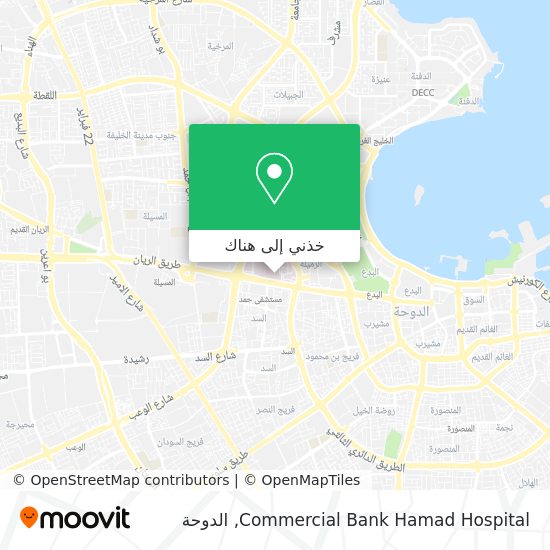 خريطة Commercial Bank Hamad Hospital