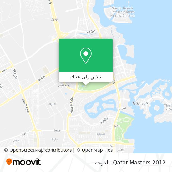 خريطة Qatar Masters 2012