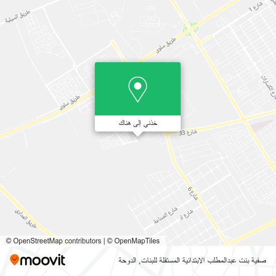 خريطة صفية بنت عبدالمطلب الابتدائية المستقلة للبنات