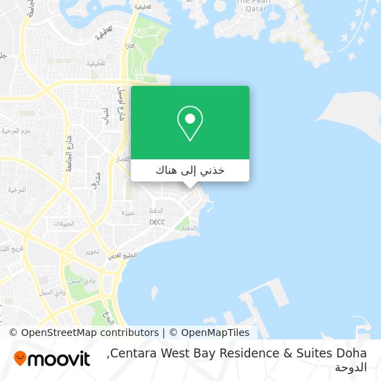 خريطة Centara West Bay Residence & Suites Doha