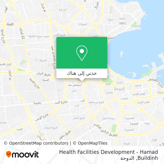 خريطة Health Facilities Development - Hamad Buildinh
