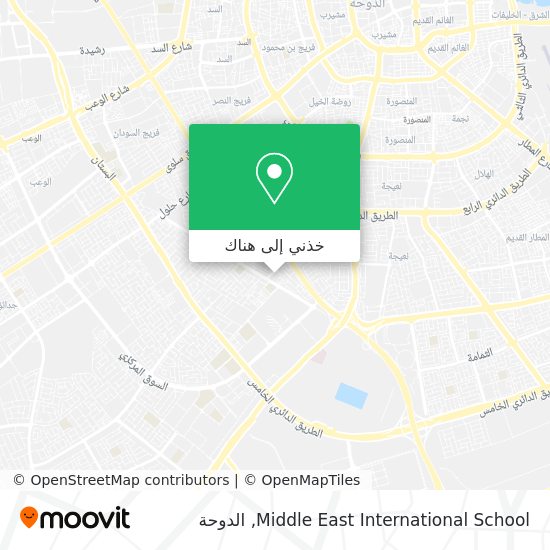 خريطة Middle East International School