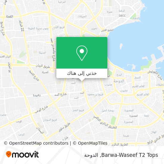خريطة Barwa-Waseef T2 Tops