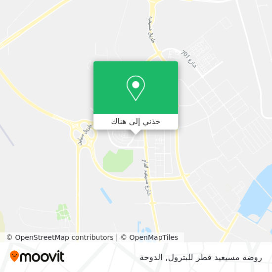 خريطة روضة مسيعيد قطر للبترول