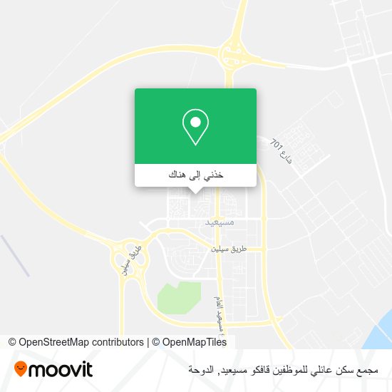 خريطة مجمع سكن عائلي للموظفين قافكو مسيعيد