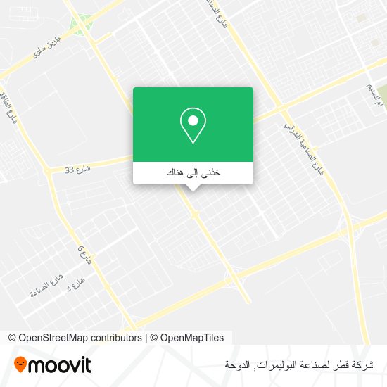 خريطة شركة قطر لصناعة البوليمرات