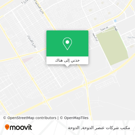 خريطة مكتب شركات عنصر الدوحة