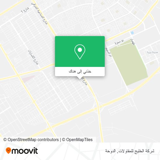 خريطة شركة الخليج للمقاولات